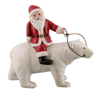 Polar Bear with Santa