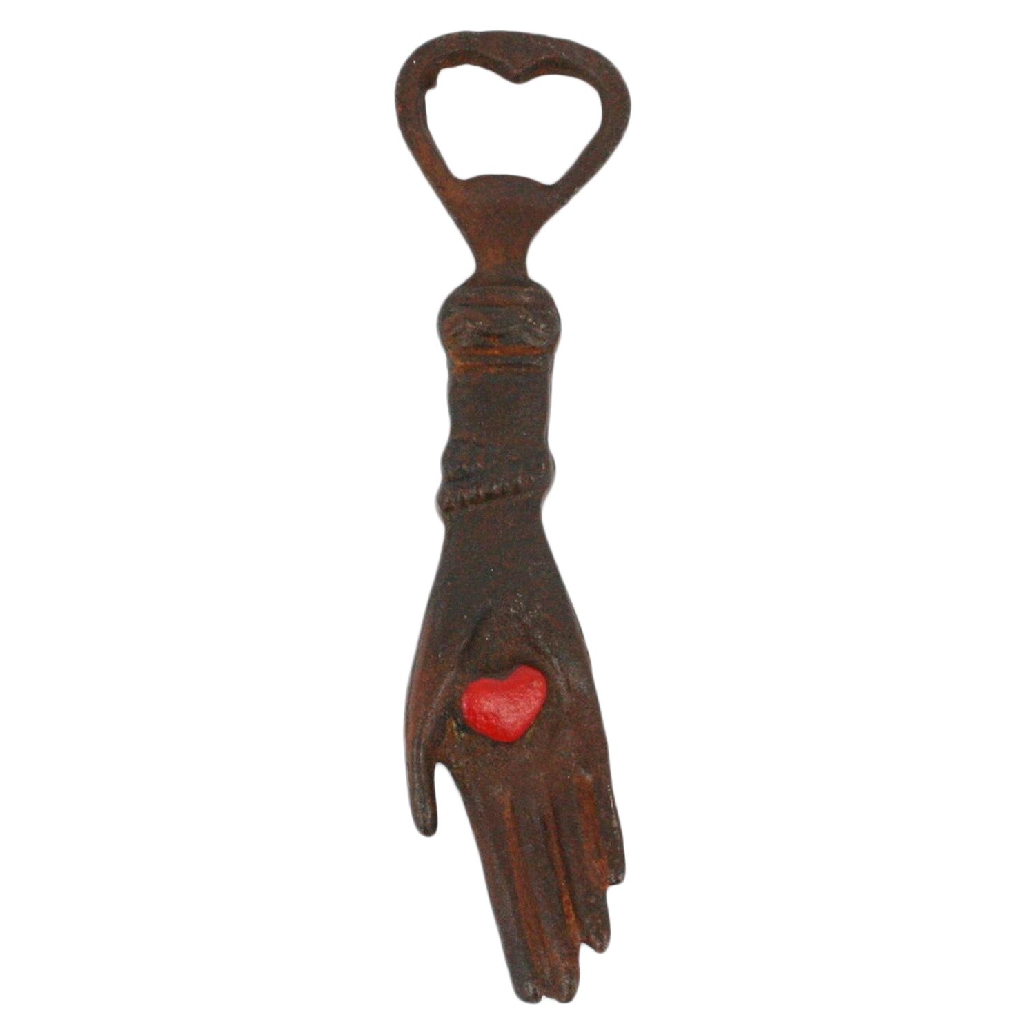 Hand With Heart Bottle Opener - Natural