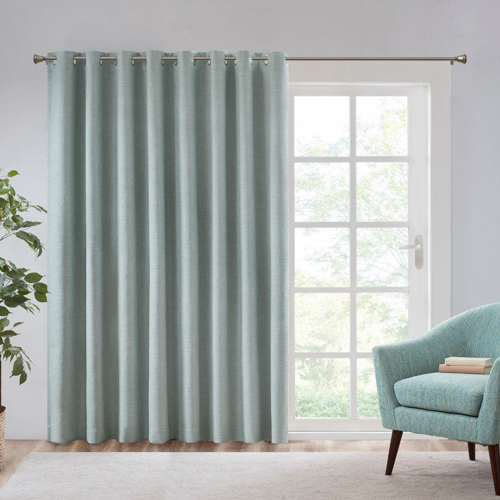 Maya Printed Heathered Blackout Window Patio Panel