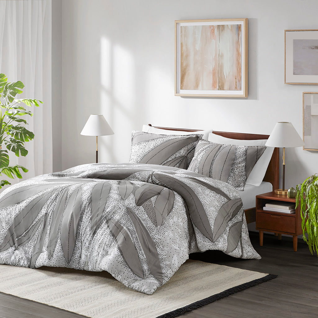 Adrian 3 Piece Chenille Duvet Cover Set