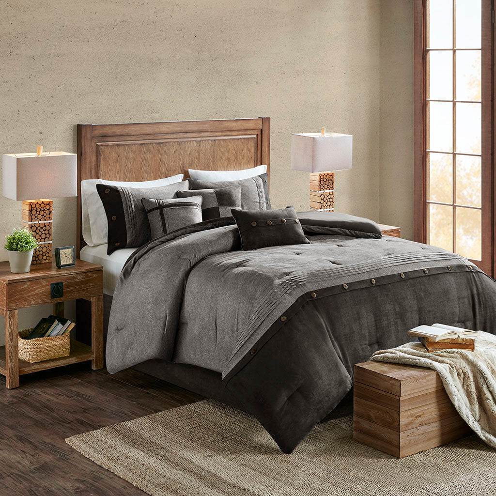 Boone 3 Piece Floral Printed Cotton Comforter Set