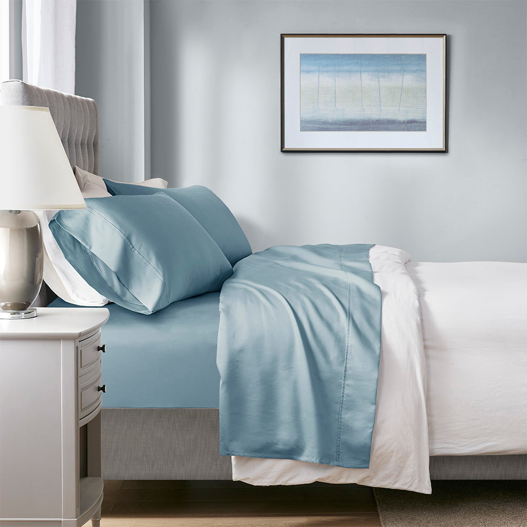 1000 Thread Count HeiQ Smart Temperature Cotton Blend 4 PC Sheet Set