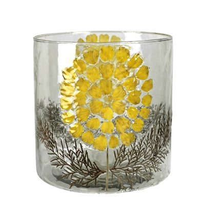 Enamel Hurricane, Yellow Daisy - Med