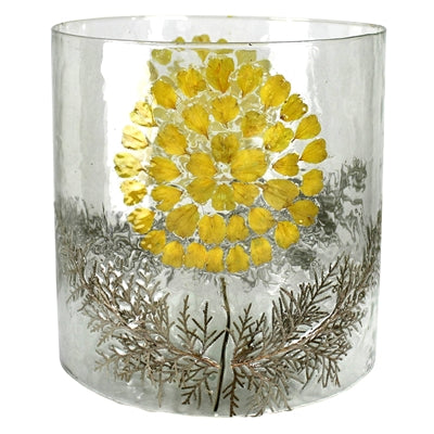 Enamel Hurricane, Yellow Daisy - Lrg