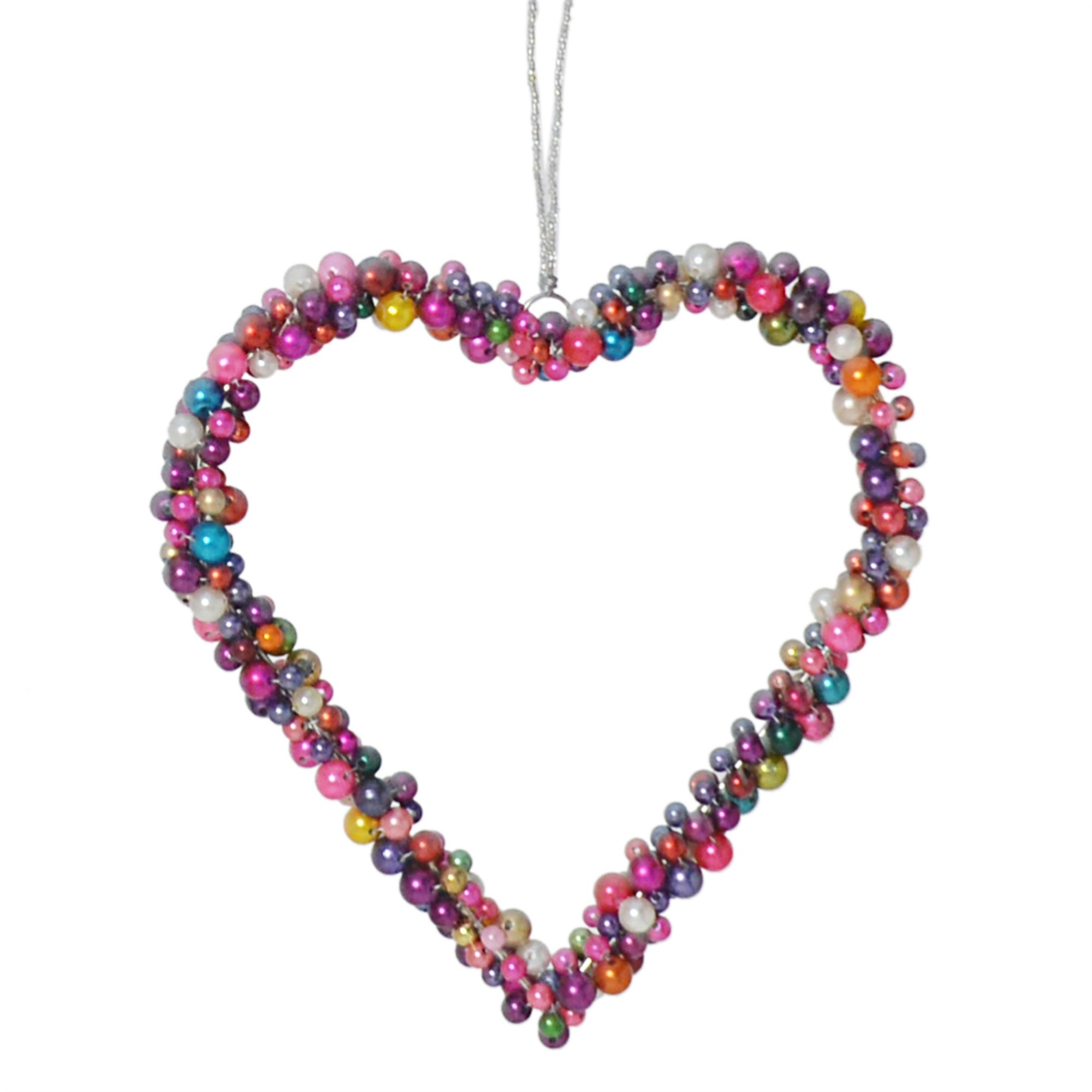 Beaded Heart - Lrg