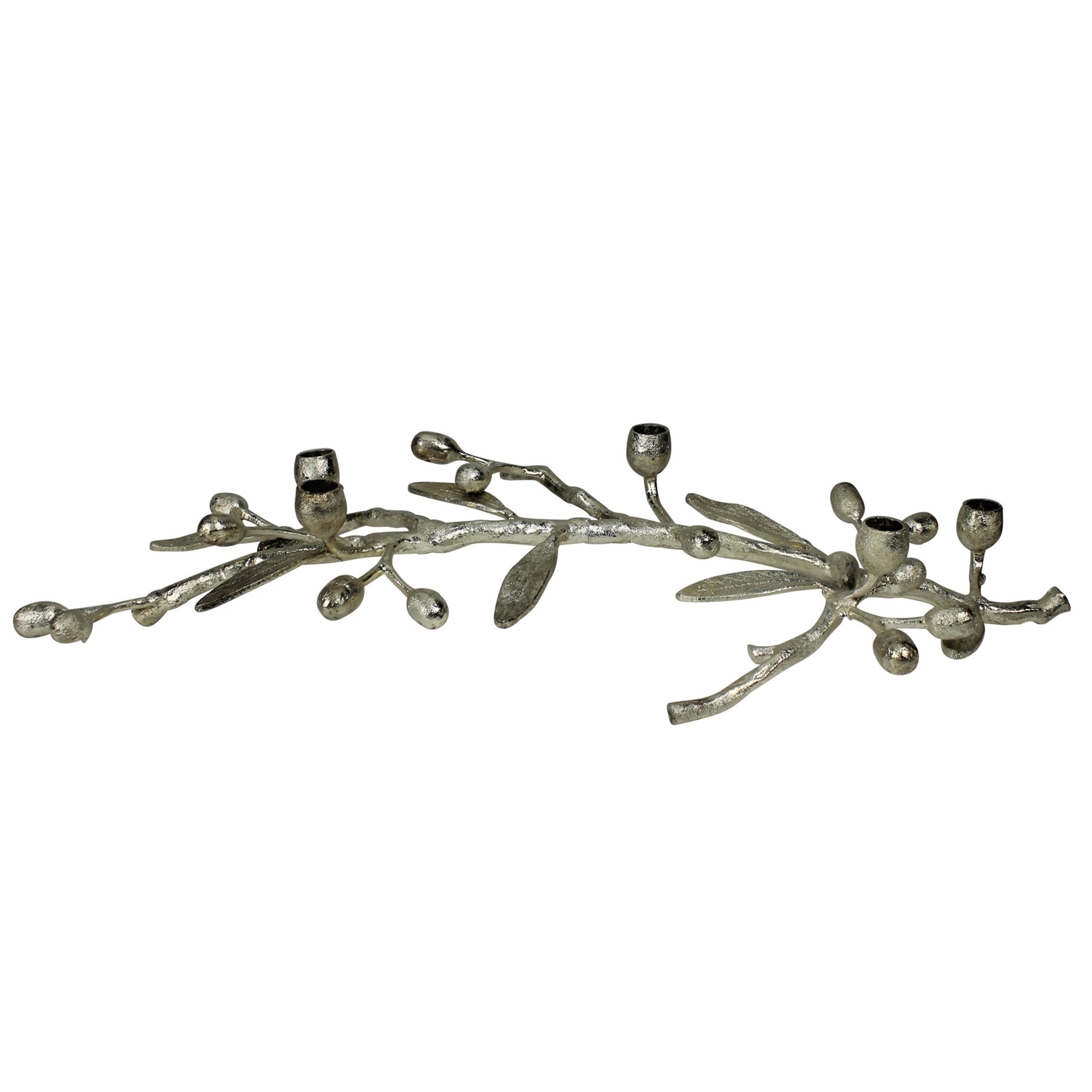 Branch Taper Holder, Raw Silver
