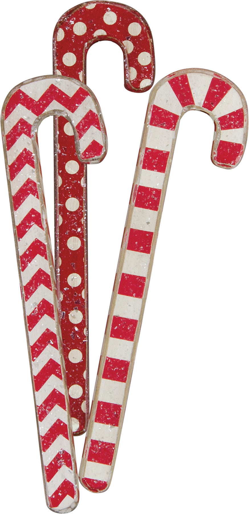 Red Candy Canes (S/3)