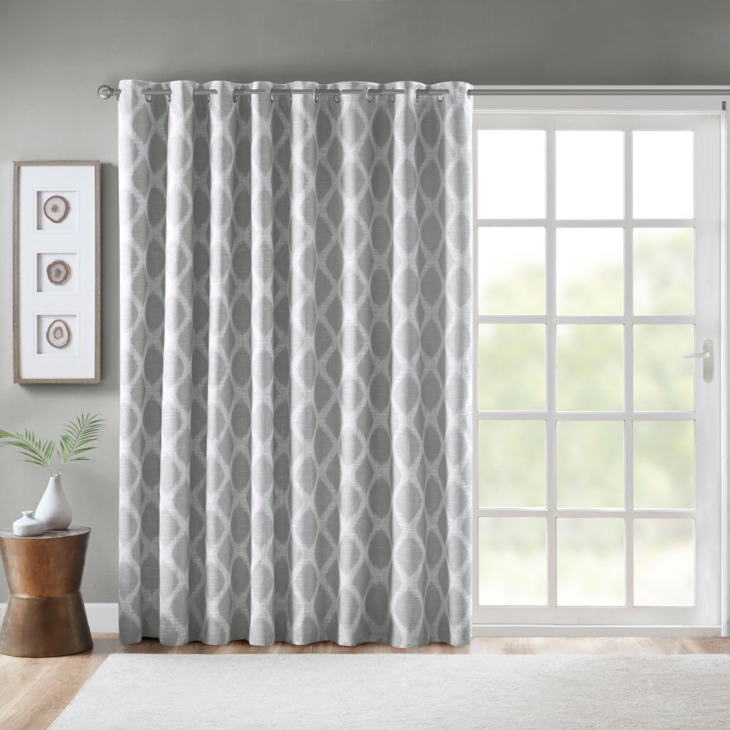 Blakesly Printed Ikat Blackout Patio Curtain
