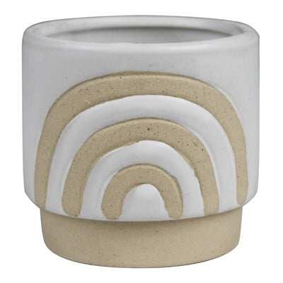 Rainbow Pot, White - Sm