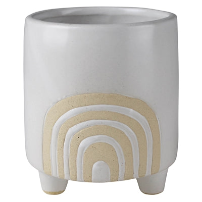 Rainbow Pot, White - Lrg