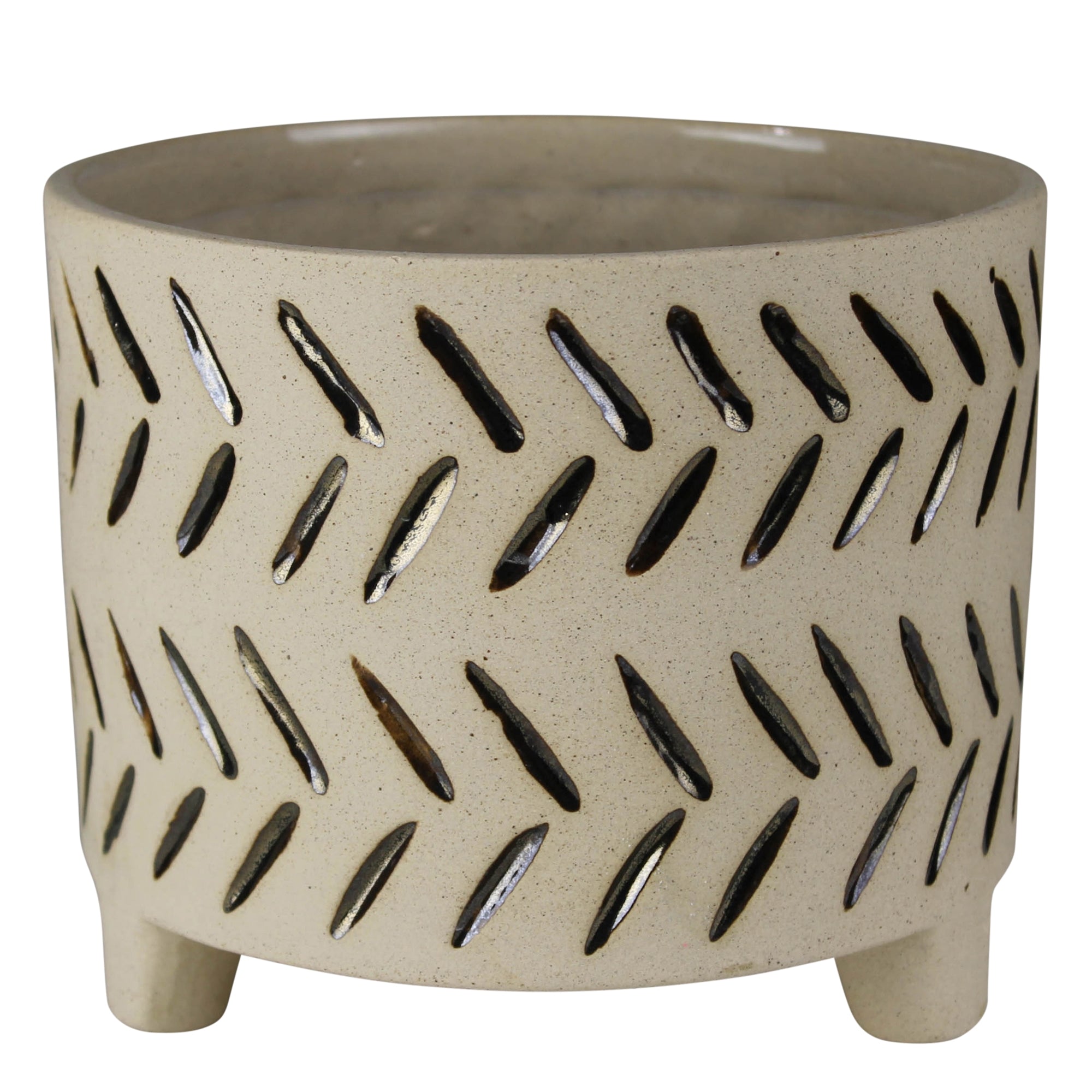 Luther Cachepot, Stoneware - Lrg