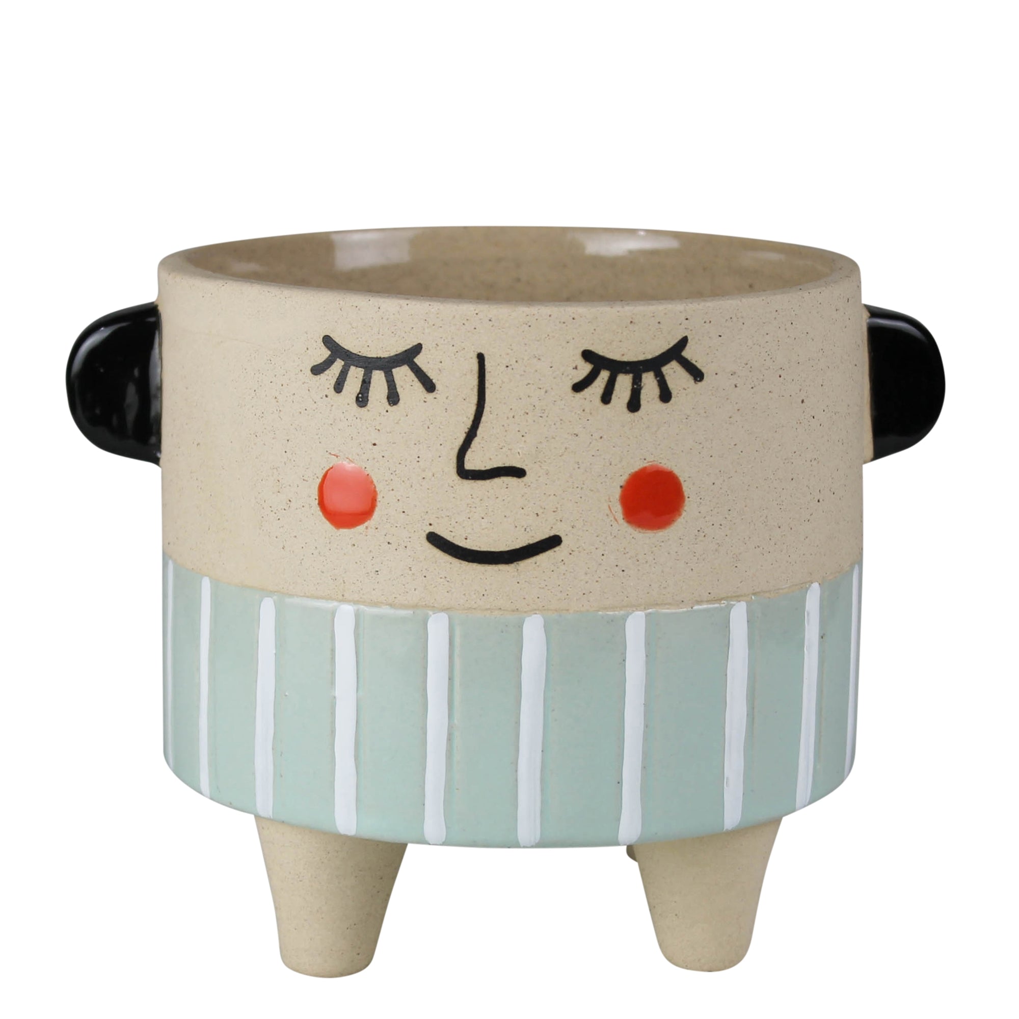 Sweet Face Cachepot, Ceramic - Sm