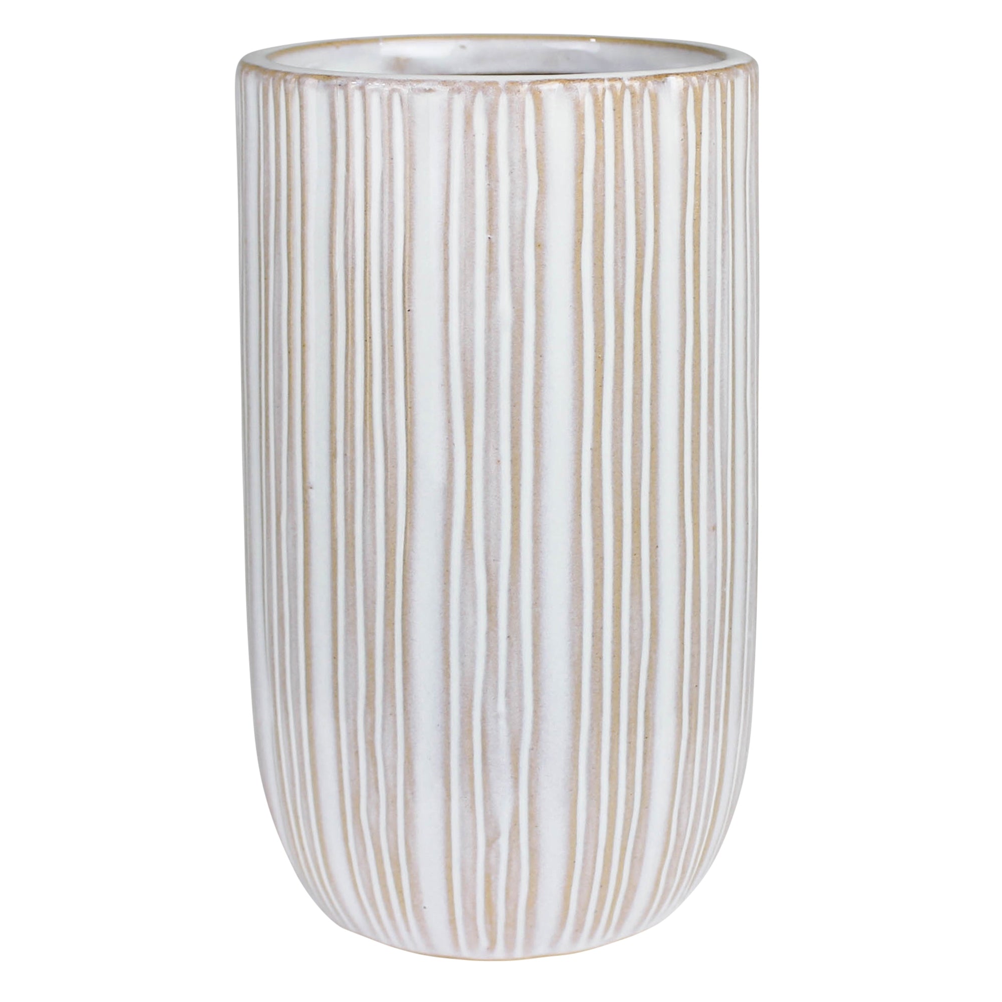 May Vase with Stripes, Ceramic