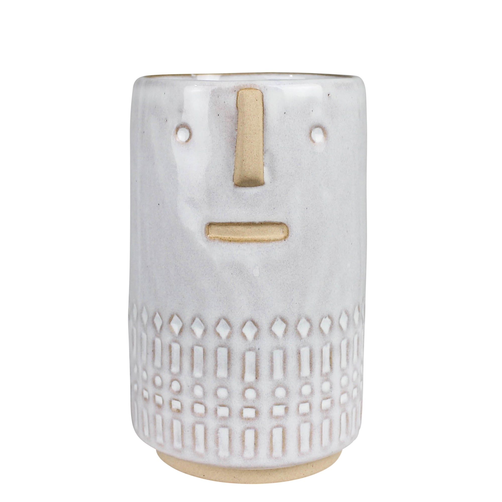 Monte Vase with Face, Ceramic - Sm