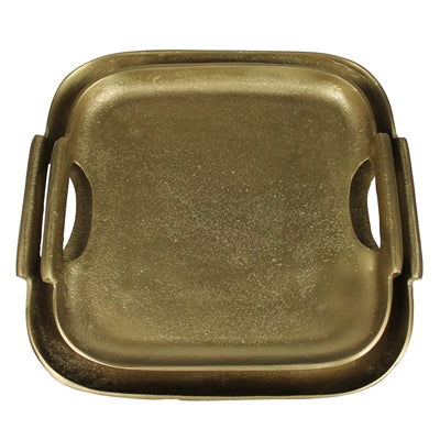 Vana Trays with Round Handles, Set of 2