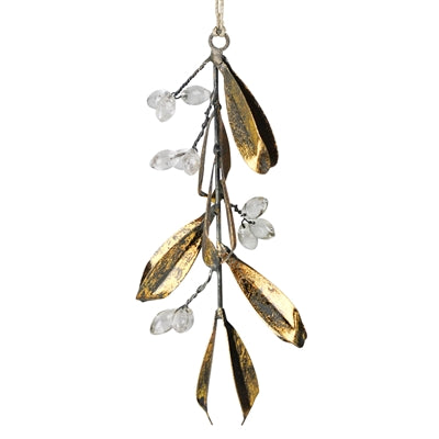 Mistletoe Ornament & Brass