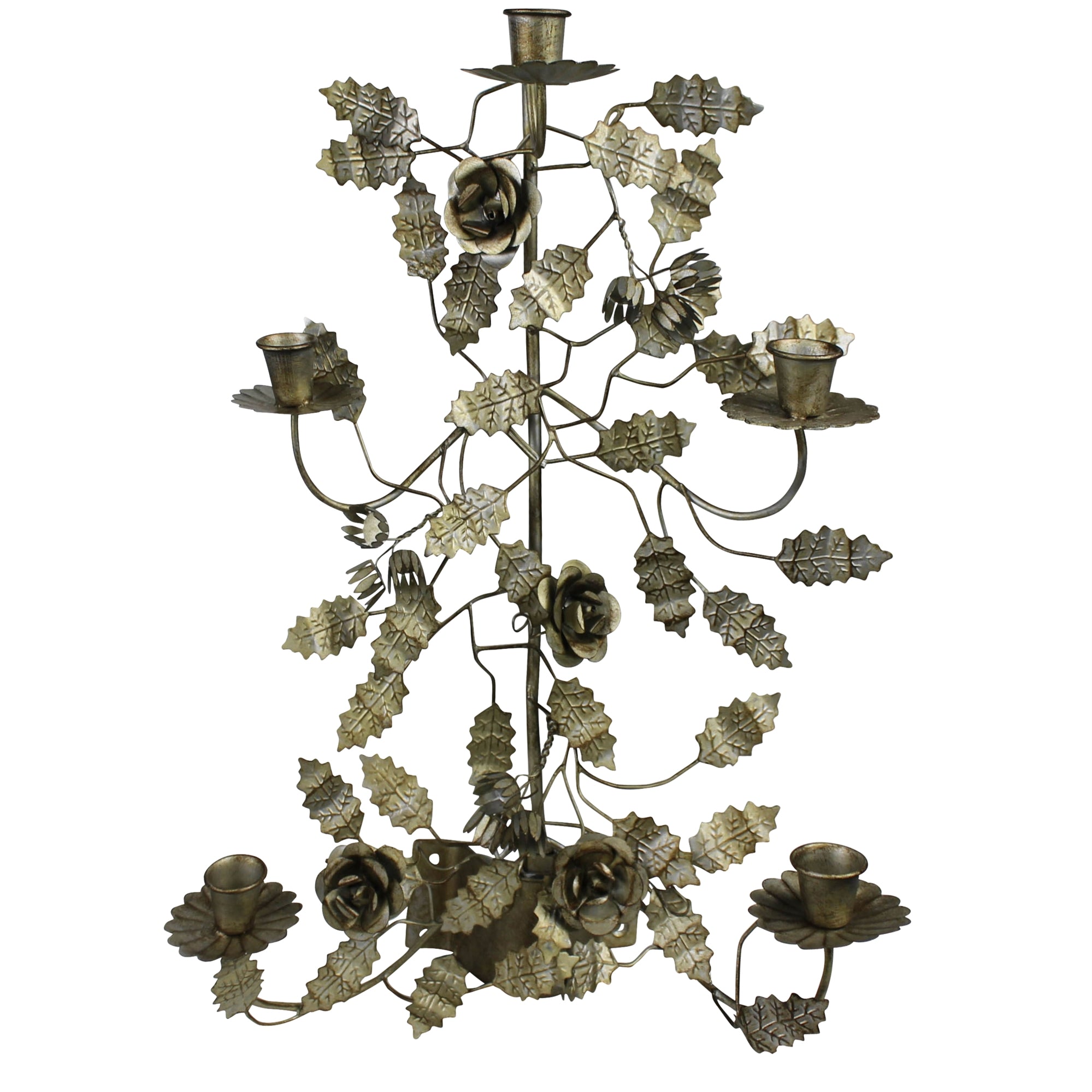 Floral Wall Sconce, Metal