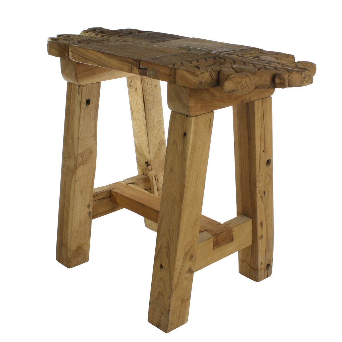 Portico Salvaged Wood Stool