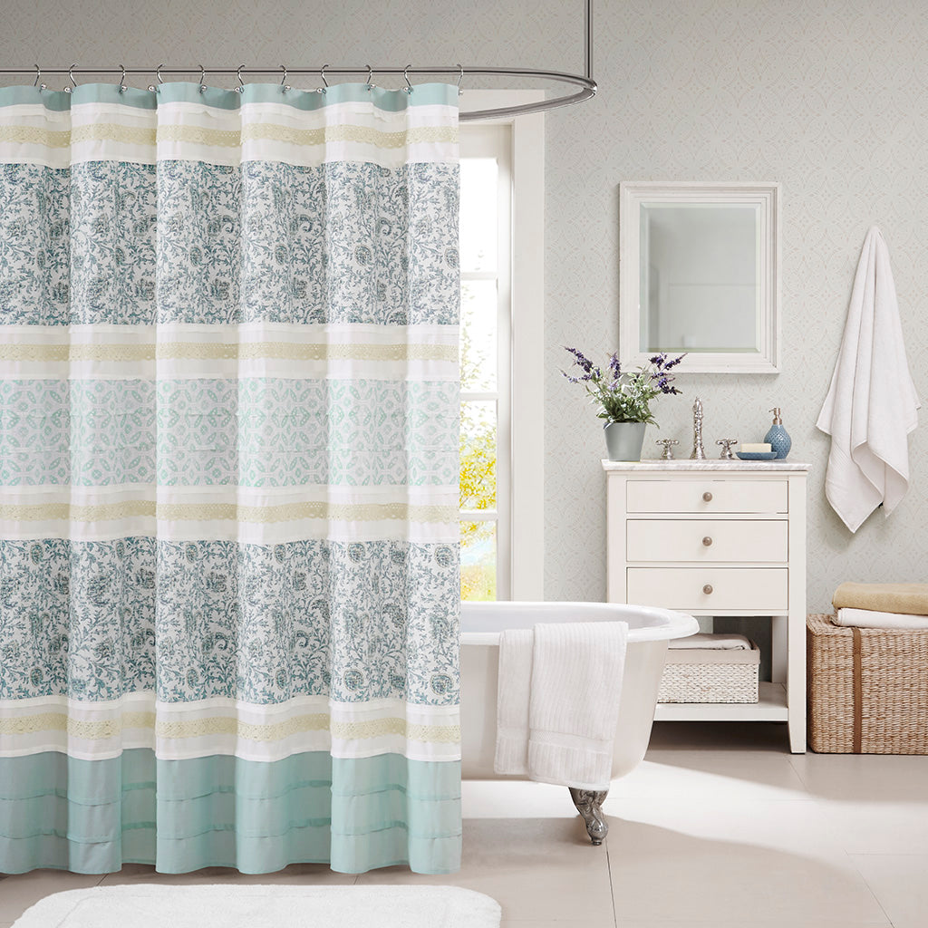 Dawn Embroidered Shower Curtain