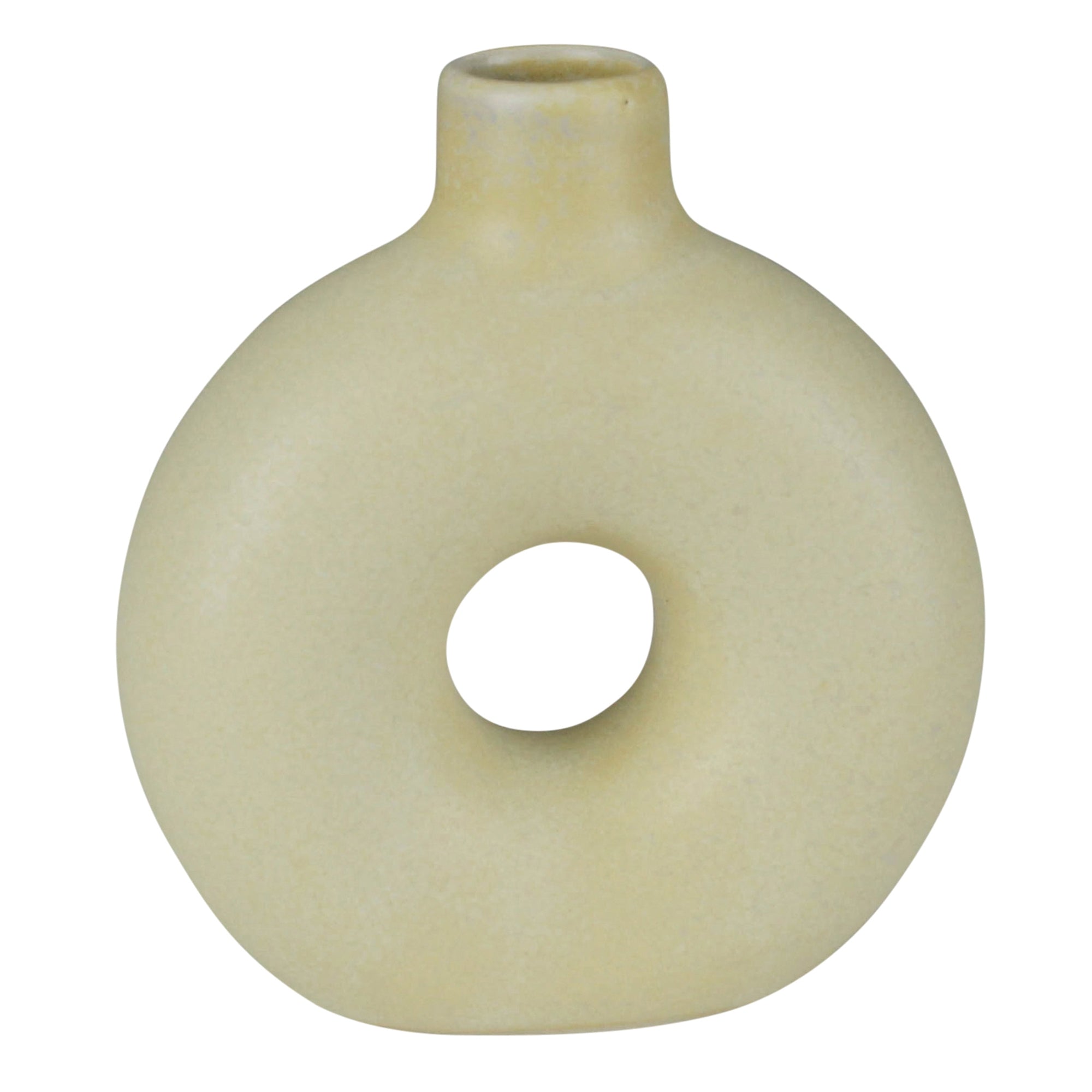 Orie Vase, Ceramic, Natural