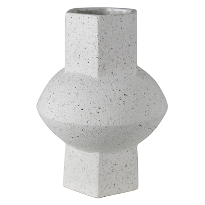 Cruz Vase - Hexagon, White