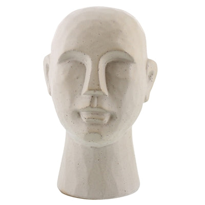 Gris Geometric Bust, White - Lrg - Matte White
