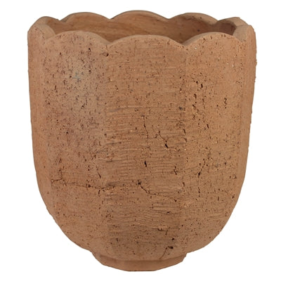 Sophia Scalloped Vase Cement