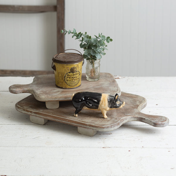 Wood Cutting Board Risers (S/2)