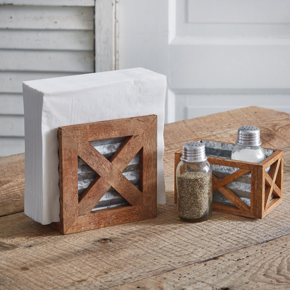 Barn Door Salt & Pepper Holder