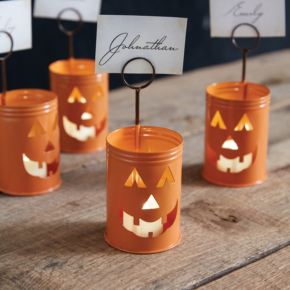 Jack O Lantern Place-card Holders (S/4)