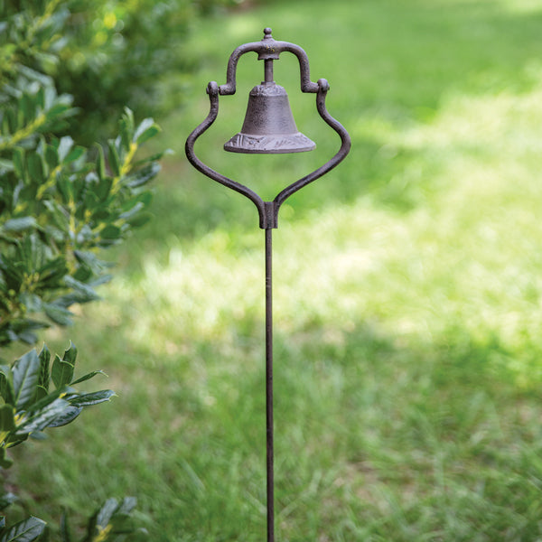 Schoolhouse Bell Garden Stake
