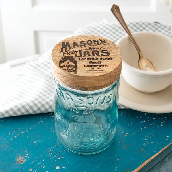 Tall Mason Jar Wood Lid - Masons Jars - Min of 4