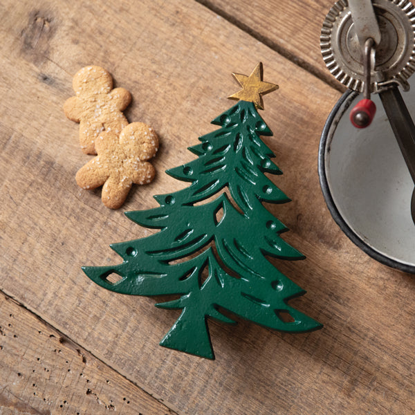 Cast Iron Christmas Tree Trivet
