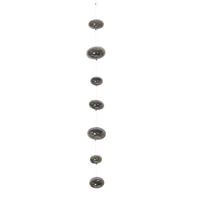 Glass Ball Strands - Grey Luster
