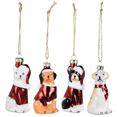 Dog Ornaments - Set of 4