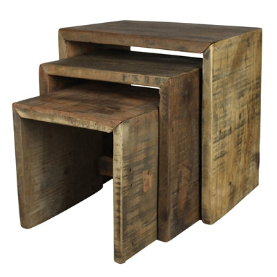 Morro Wood Risers, Set of 3