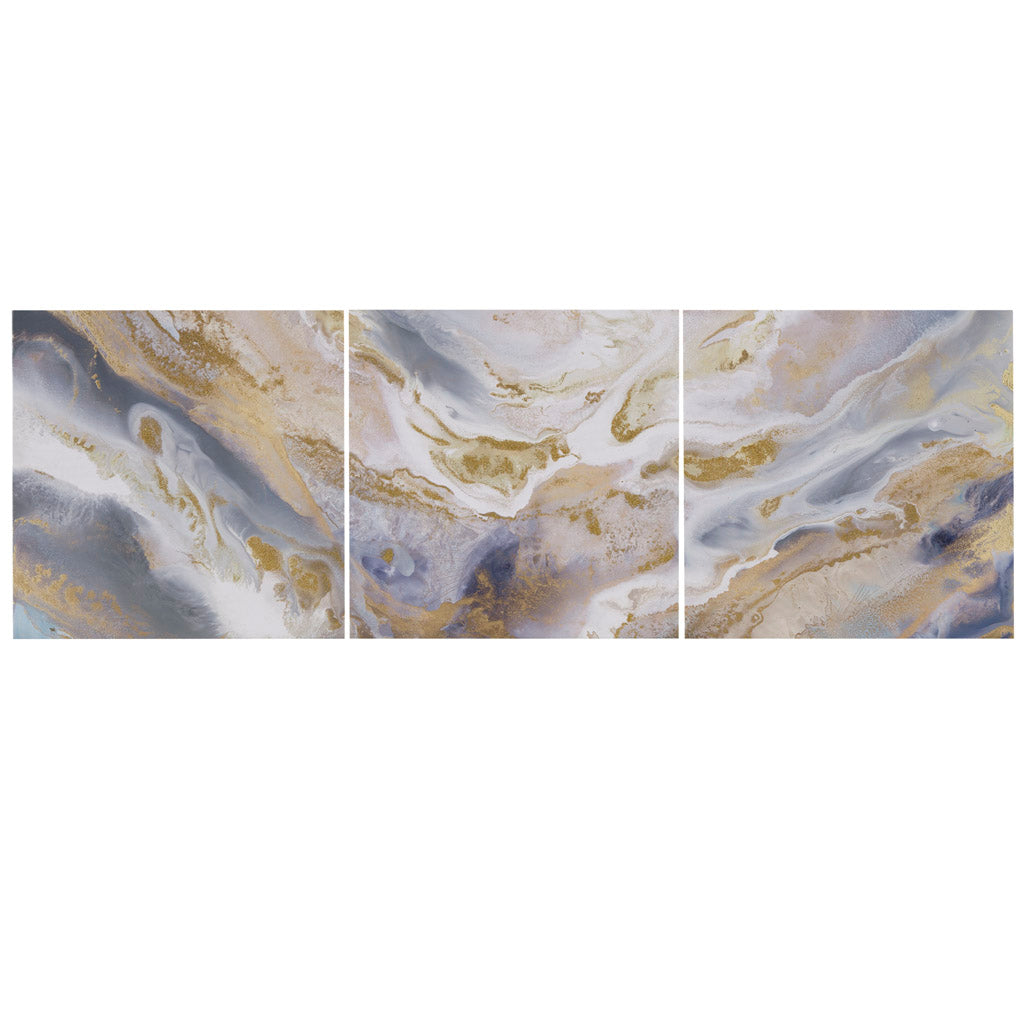 Shimmering Symphony Heavily Embellished 2-piece Canvas Wall Art Set