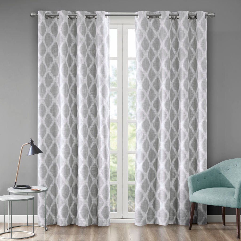 Blakesly Printed Ikat Blackout Curtain Panel