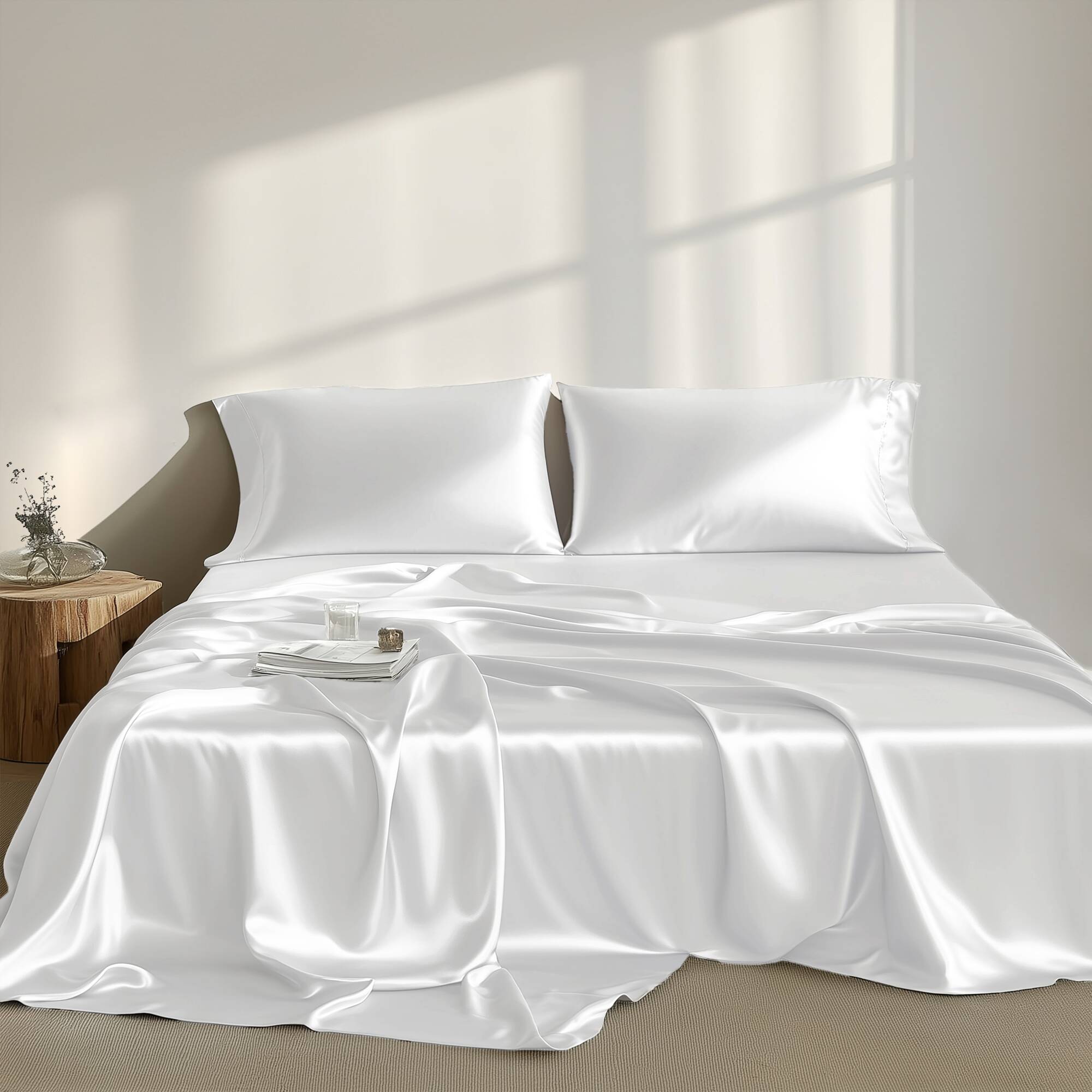 Satin Luxury 6 PC Sheet Set