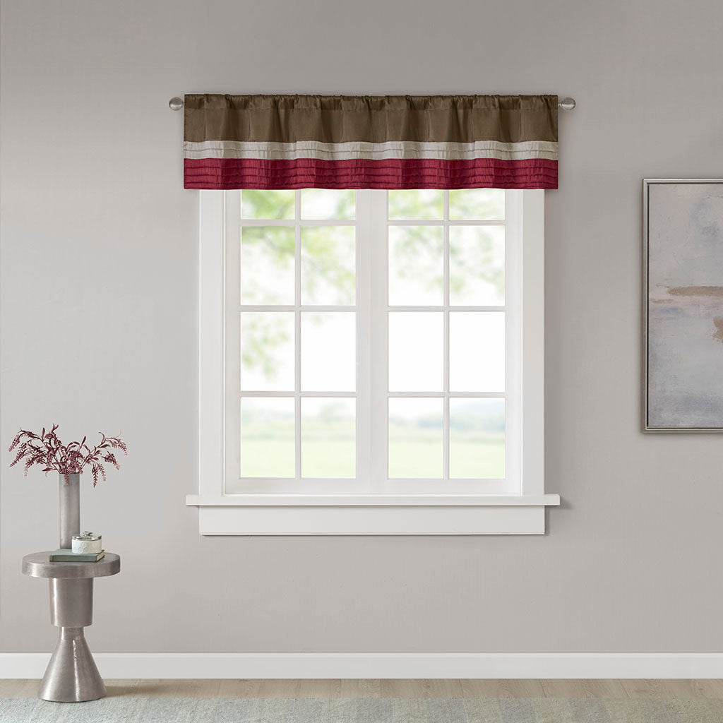 Amherst Polyoni Pintuck Window Valance