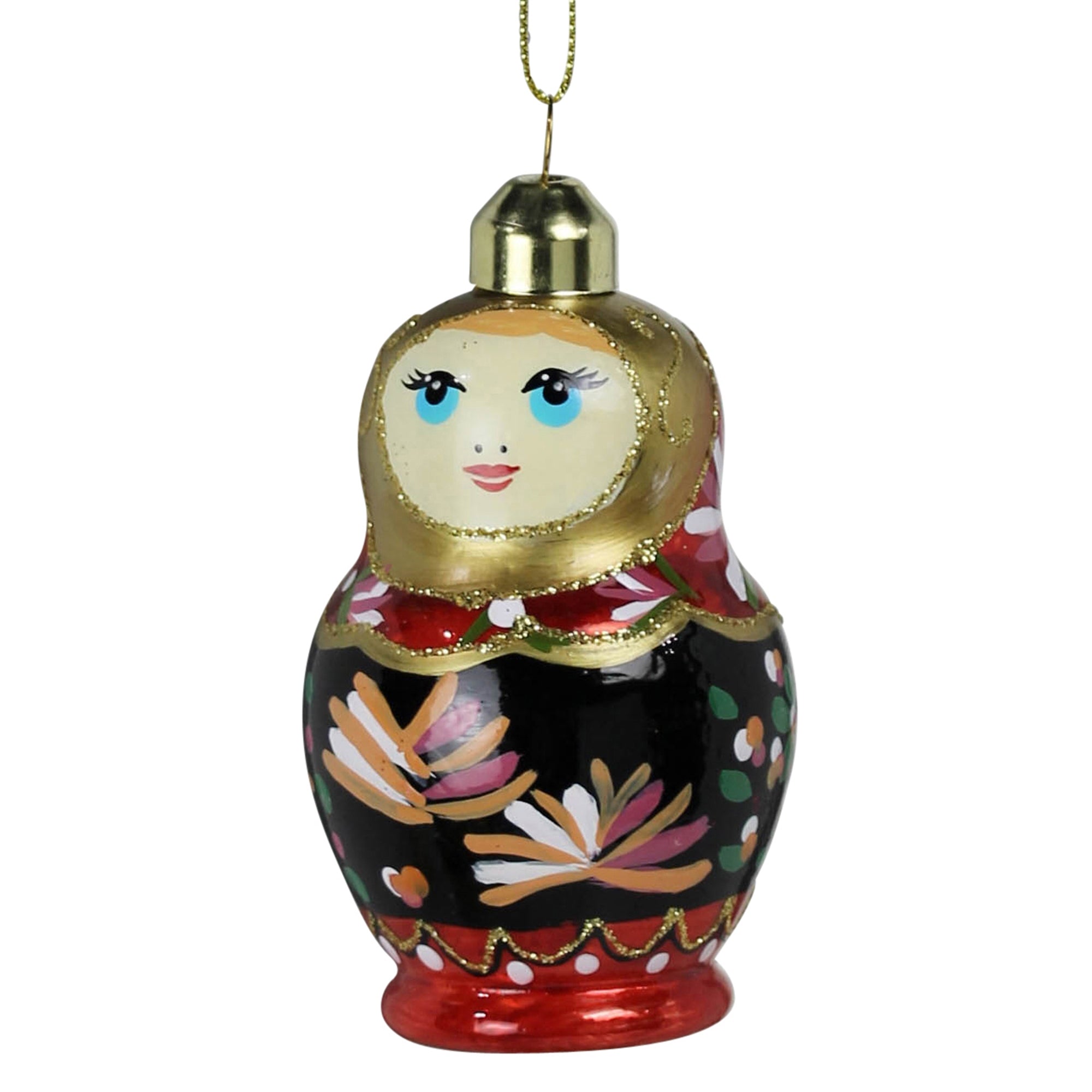 Matryoshka Doll Ornament, Glass