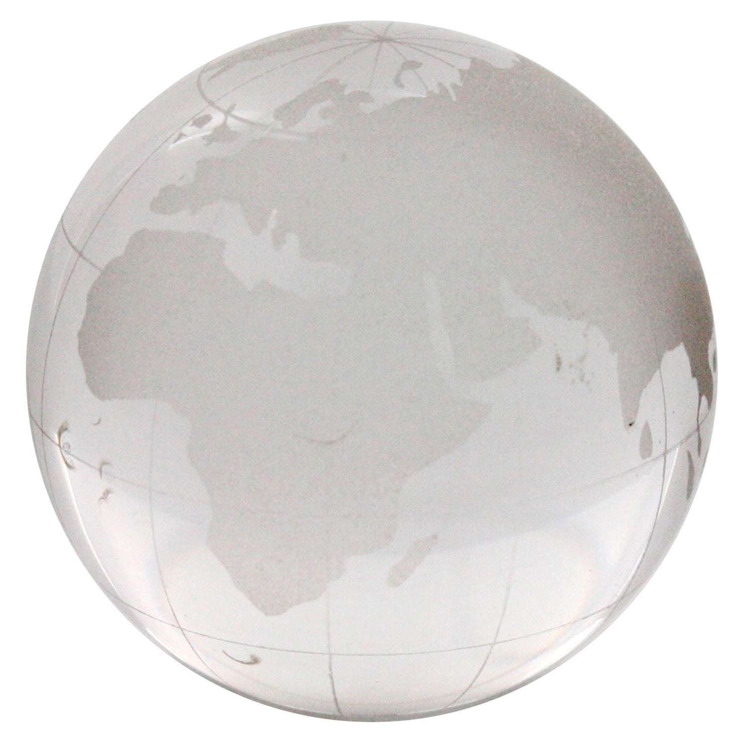 Glass Globe - Med - Clear-Etched