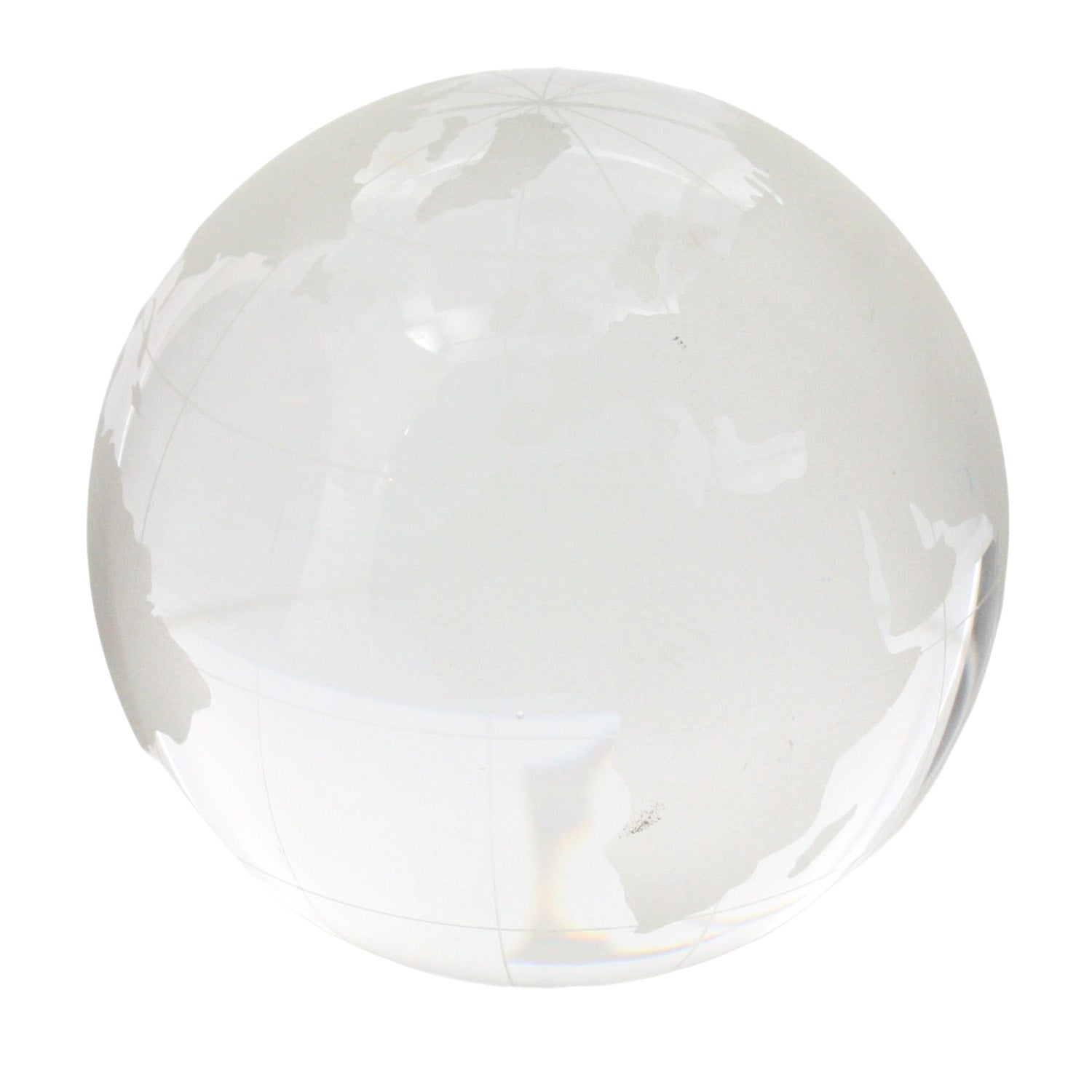 Glass Globe - Lrg - Clear-Etched