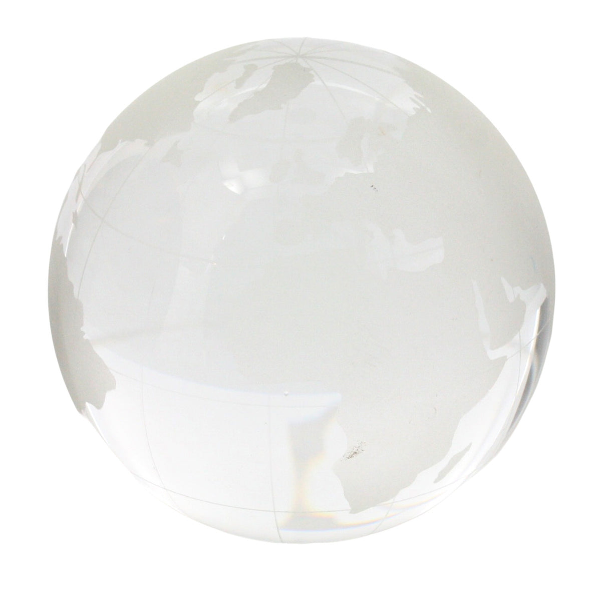 Glass Globe - Lrg - Clear-Etched