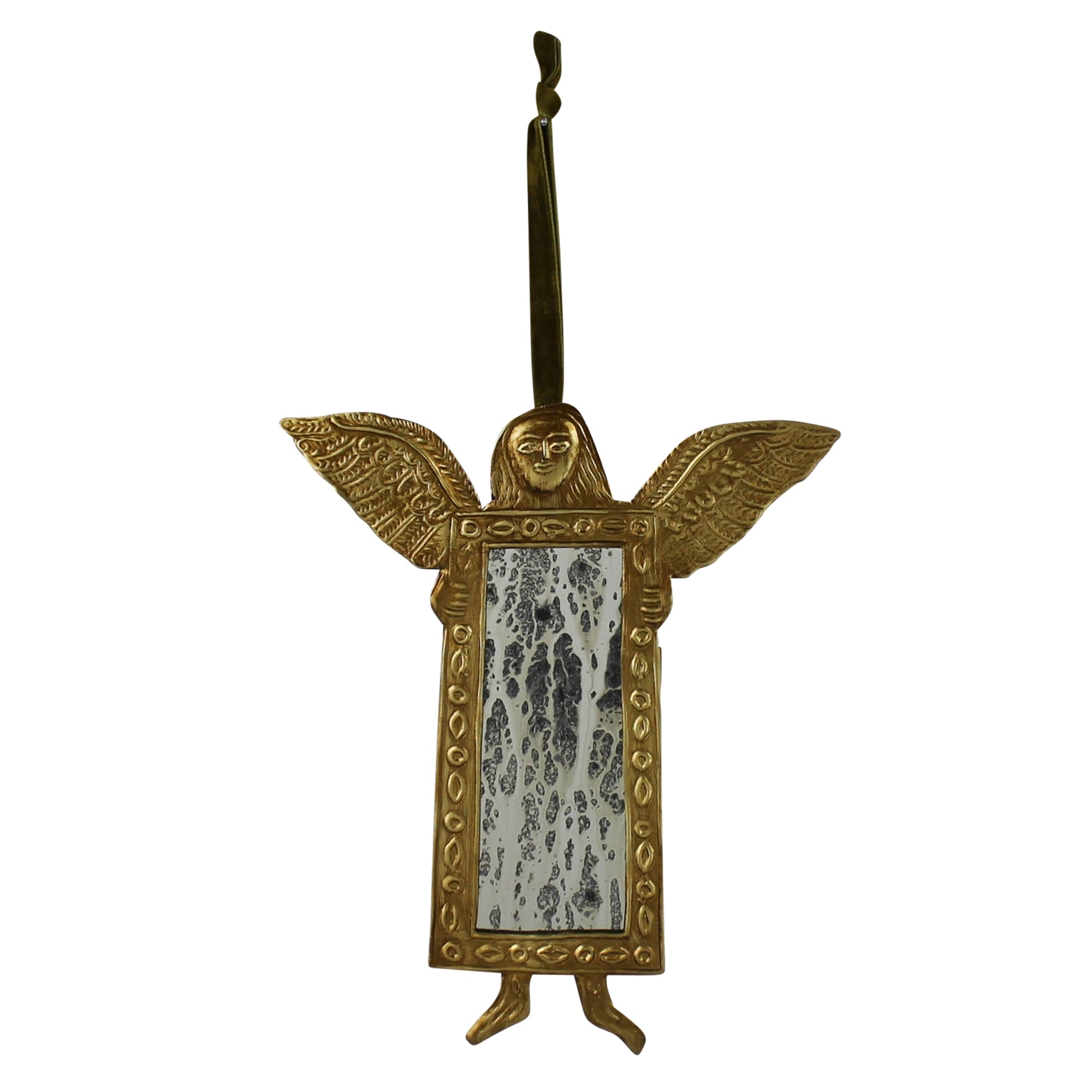 Angel Ornament with Antique Mirror