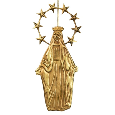 Angel Ornament, Gold Antique