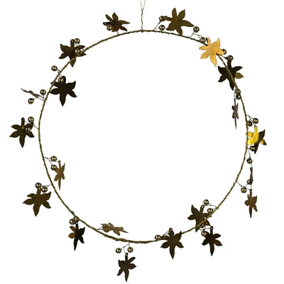 Brass Leaf Wreath