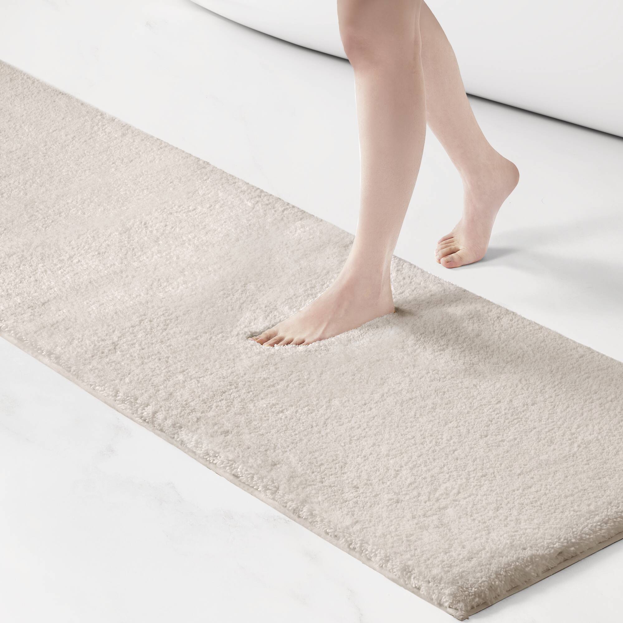 Marshmallow 100% Cotton Solid Tufted 2 Piece Bath Rug Set