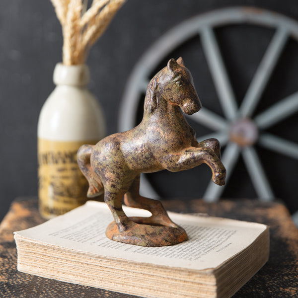 Rearing Horse Figurine