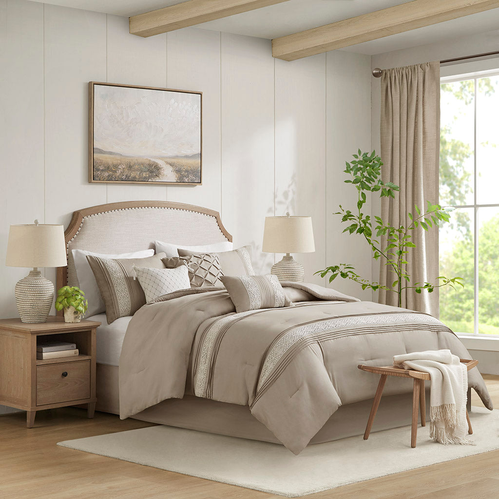 Lacey 2 Piece Cotton Chenille Comforter Set
